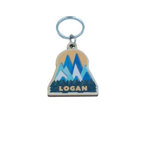 Logan Trees Geometric Keychain